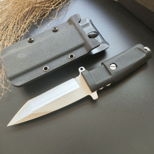 Couteau de survie tactique ER en acier inoxydable de haute qualité, manche en caoutchouc, lame à pointe tombante, étui, chasse, bricolage, personnalisable, OEM 1 - Product Image 4