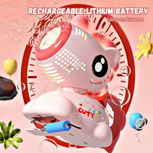 10 trous automatique Machine à bulles jouet Portable électrique secouant balançoire souffleur à bulles fabricant de bulles avec lumières pour la fête en plein air - Product Image 6