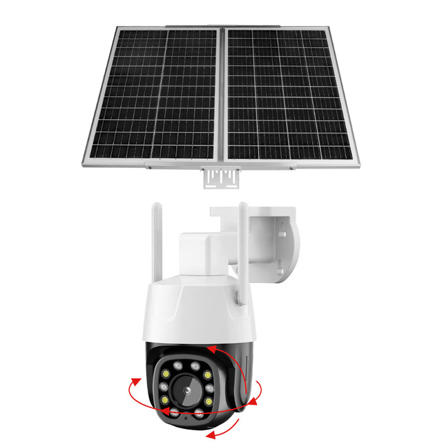 4G Cellular Solar Powered Network IP PT Camera Wireless 1080P Full HD Rotating Camhi Pro App Home Security CCTV Camera