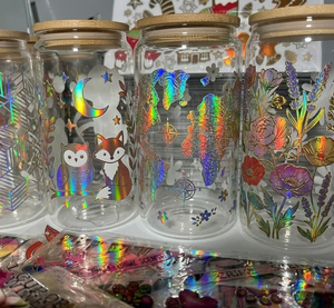 Autocollants 3D UV personnalisés pour tasses, gobelets, sacs en coton, verre, plastique – Transferts thermiques souples, imperméables, lavables, thermocollants - Product Image 1