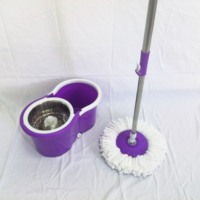 Violet deux en un vadrouille sèche humide nettoyage des sols cadeau de la mère cuisine poussière outil de nettoyage vadrouille