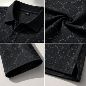 Polo de Golf Negro Personalizado Premium para Hombre, con Estampado, de Alto Rendimiento, Absorbente de Humedad, Marca Privada, Ropa Corporativa OEM - Product Image 3