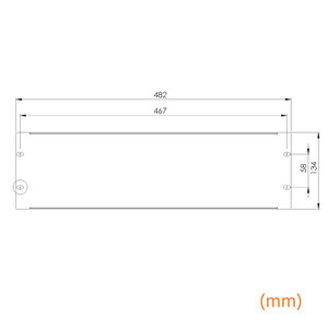 Panneau de masquage métallique 3U ventilé pour montage, 6603U, pour l'intégrité structurelle et l'esthétique - Product Image 3