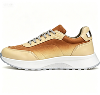 Zapatillas Deportivas Casuales de Malla Degradada Verde Azulado para Hombre, Ligeras, con Suela Gruesa y Cómodas para Caminar