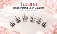 Cils artificiels Tacana 8 rangées sans colle, faits à la main, en cheveux synthétiques, volumisants et recourbés, en gros