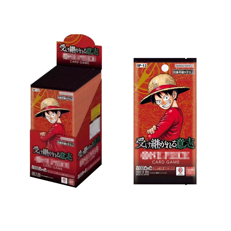 ONE PIECE CARD GAME OP-13 テープ付きボックス Japanese One Pieces OP-13 Card Game Box - Luffy Theme Booster