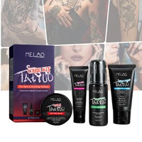 Gel Sellador para el Cuidado Posterior del Tatuaje, Película Transpirable, Impermeable, Calmante, Promueve la Reparación de la Piel Dañada, Secado Rápido, Gel en Película para Tatuajes en Manos para Hombres