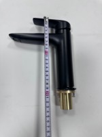 Keran Wastafel Kamar Mandi Modern Warna Hitam Doff, Tuas Tunggal, Bahan Tembaga, Pemasangan di Atas Meja, Mini Tap, Mixer Air Panas/Dingin, Aerator, Sensor Sentuh