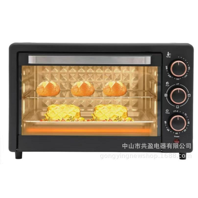 เตาอบ 22 ลิตร รุ่นอัปเกรด (ด้ามจับขนาดใหญ่, 4 องค์ประกอบความร้อน)