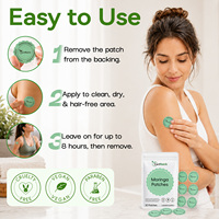 CertNatrls Patchs Transdermiques Moringa et Berbérine pour la Perte de Poids, Étanche, Anti-âge et Antioxydant