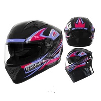 Casque d'équitation intégral certifié CE/Dot Hommes/Femmes Professionnel Hiver Chaleur ABS Haute Définition Double Visière Toutes Saisons