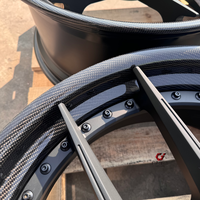Venta Directa de Fábrica, Juego de 2 Ruedas de Fibra de Carbono Personalizadas de 18 19 20 21 22 Pulgadas, PCD 5x112 5x114.3 5x120 para Autos de Pasajeros