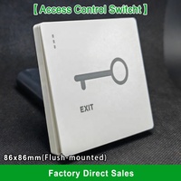Interruptor de Salida Oculto Tipo 86 Ruipein, Panel de Botón de Desbloqueo con Clasificación IP65, Interruptor de Timbre, Interruptor Único con Reinicio Automático, 16A 250V