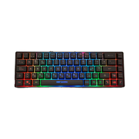 Keyboard RGB Programmable Kustom USB dengan Lampu Latar Bersertifikasi ROHS untuk PC Laptop Tablet Gaming