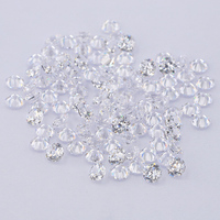 Starsgem Zircone cubique synthétique blanche de qualité 5A, forme ronde mystique, 0,7 à 2,9 mm, pour vente en gros