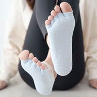 Design de mode Split Toe Chaussettes Danse Formation Chaussettes Antidérapantes Coton Matériel Confortable Femmes Yoga Chaussettes