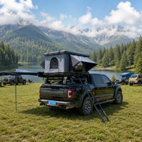 Tente de toit rigide pour camping, en aluminium alvéolé, pour voiture ou caravane, avec support ou cadre
