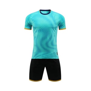 Maillot de football personnalisé 25-26, ensemble de maillots de football à manches courtes pour hommes, survêtement athlétique 100 % coton, imprimé par transfert thermique, séchage rapide - Product Image 5