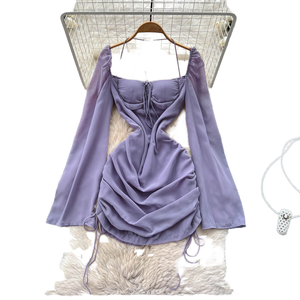 Vestido Midi Halter Tejido Casual Sostenible de Verano para Mujer, Ajustado a la Cadera, Transpirable, Antiestático y Lavable - Product Image 1