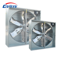 Guoyu Push-Pull Zentrifugal-Abluftventilator 380V Elektrischer Wandventilator Edelstahlflügel Kugellager Industrieller Gewächshausventilator