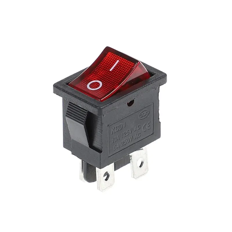 KCD1-104N ON-OFF 4 Pinos Rocker Switch DPDT Iluminado 21*15 <span class=keywords><strong>Interruptor</strong></span> Barco