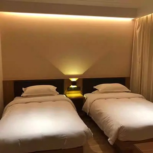 Juego de Muebles de Dormitorio Modernos para Hotel Comercial a Precio de Mayoreo, Camas Gemelas de Madera Duraderas, Cabeceras, Mesitas de Noche, Armario, Soportes para TV - Product Image 2