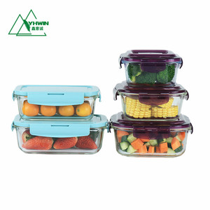 Glass Meal Prep Containers Leak Proof Glass Containers for Food Storage with Lids