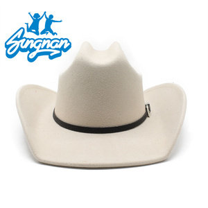 Chapeau de <span class=keywords><strong>cowboy</strong></span> occidental de style européen américain en polyester/coton unisexe, mode estivale, dessus plat, design ethnique tibétain - Product Image 2