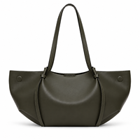 Sac à bandoulière élégant pour femme en cuir PU chic, sac fourre-tout zippé en polyester pour le quotidien, le bureau, les trajets, le shopping, les rendez-vous et les soirées