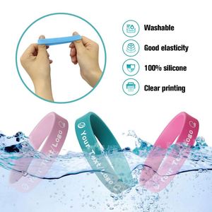 Pulsera de Silicona Personalizada al por Mayor con Logotipo, Ajustable, para Publicidad, Eventos, Regalo, Hecha de Goma - Product Image 4