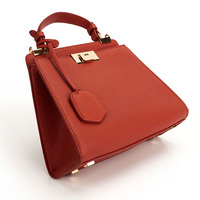 Sac à main en cuir PU pour femme, petit sac à poignée supérieure, sac bandoulière 2-en-1, avec fermoir tournant doré et sangle amovible, sac fourre-tout