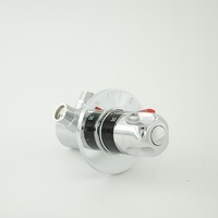 Robinet thermostatique de douche encastré en laiton massif, moderne, pour salle de bain, avec vanne de mélange d'eau chaude solaire et électrique