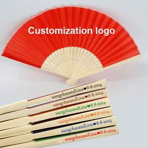 Personalised Portable Bamboo Folding <b>Fan</b> Carved Stick and Painted <b>Decoration</b> for Party Festival or Promotion Souvenir - Product Image 4