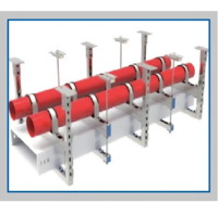 Supports et suspensions sismiques adoptant une construction préfabriquée sans soudure sur site