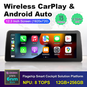 무선 12.3 인치 화면 CarPlay GPS 네비게이션 멀티미디어 라디오 대시 보드 배치 안드로이드 백업 카메라-차량 모델 MP3 - Product Image 2