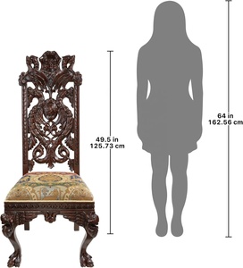 CH-C057, chaise d'<span class=keywords><strong>évêque</strong></span> d'église en bois de chêne massif personnalisée par manufacture, chaise d'église en bois de chêne sculpté simple plus d'option de couleur - Product Image 6