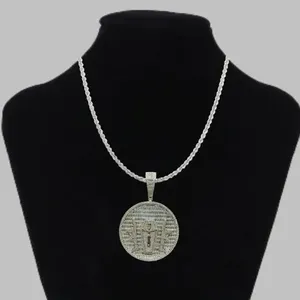 Pendentif Hip Hop Classique en Moissanite et Diamant, en Argent Sterling 925, Bijou Élégant et Sertie de Pierres pour Tenues Décontractées, Fêtes et Mariages - Product Image 1