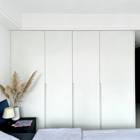 Armoire à portes battantes indépendante, entièrement personnalisée, moderne, écologique, sans poignée, gain de place