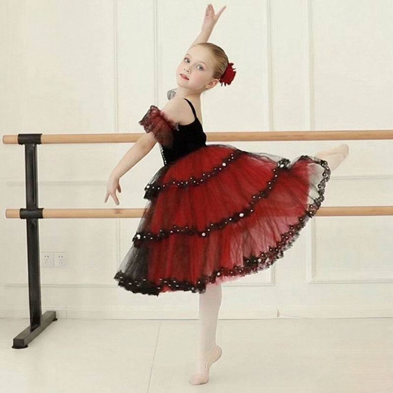 burgundy women's red santa ballet dress Abigail Dress main image 1