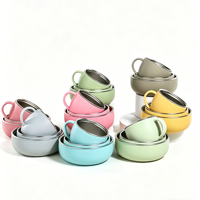 Nouvel ensemble de bol et cuillère en silicone de qualité alimentaire pour bébé, sans BPA, pour enfants