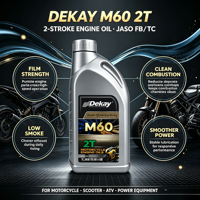 Huile moteur 2 temps haute performance premium API TC JASO FD ISO-L-EGD 1L, anti-usure, pour moto