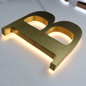 Letrero LED Acrílico Retroiluminado con Letras <span class=keywords><strong>de</strong></span> Acero Inoxidable, Perfecto para Tiendas Minoristas, Locales Comerciales y Oficinas - Product Image 6