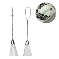 Lot de 2 brosses à main en nylon pour machine à coudre et clavier d'ordinateur, poils à une extrémité pour le nettoyage de la maison et du bureau