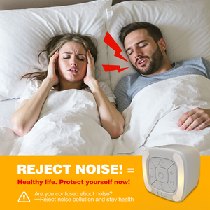 Macchina per il sonno a rumore bianco puro 2026, suono rilassante portatile ricaricabile con timer per un arredamento minimalista da comodino - Product Image 4