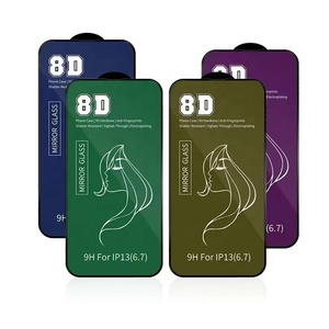 8D Full Bìa HD Gương Tempered Glass Bảo Vệ Màn Hình Cho <span class=keywords><strong>iPhone</strong></span> 16 14 Pro Max Tương Thích Cho <span class=keywords><strong>iPhone</strong></span> 13 11 XR XS Max Di Động PH - Product Image 4