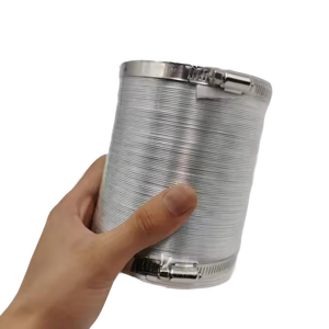 Superpipe Nouveau tube de feuille d'aluminium <span class=keywords><strong>flexible</strong></span> <span class=keywords><strong>Conduit</strong></span> de ventilation doublé de <span class=keywords><strong>cheminée</strong></span> Installation murale Systèmes de CVC de conception moderne - Product Image 2