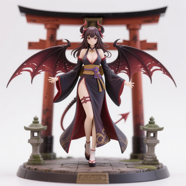 Custom PVC Resin Anime Action Figure Sexy Demon Model Desktop Decoration Ornaments