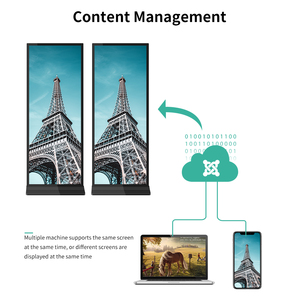 Écran publicitaire LCD Android pleine surface de 64 pouces, vente en gros, écran publicitaire intérieur sur pied - Product Image 5