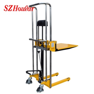 Mini Xe Nâng Xe Nâng Tay Của Nhãn Hiệu <span class=keywords><strong>Stacker</strong></span> Tay Cầm Tay <span class=keywords><strong>Stacker</strong></span> Xe Đẩy 400Kg - Product Image 2