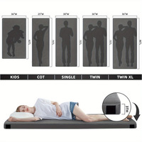 Matelas gonflable en mousse haute densité amovible pour adultes, confortable pour la maison